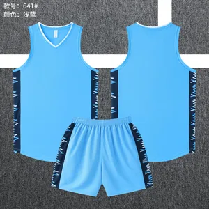 Custom Basketball Jersey AJ2632641 – Light Blue / Navy
