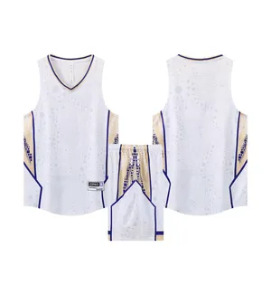 Custom Basketball Jersey AZ2834181 – White / Navy / Yellow