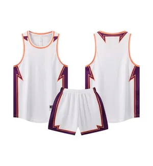 Custom Basketball Jersey AZ2834185 – White / Purple / Orange