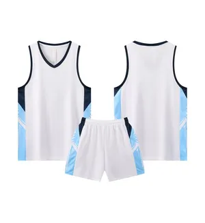 Custom Basketball Jersey AZ2834186 – White / Light Blue / Navy