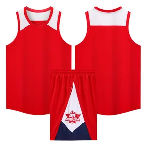 Custom Basketball Jersey BG2834A1037 – Red / White / Navy