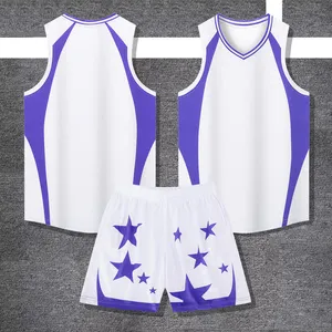Custom Basketball Jersey BG2834A1050 – White / Purple