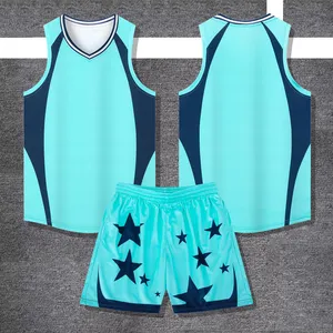 Custom Basketball Jersey BG2834A1050 – Light Blue / Navy