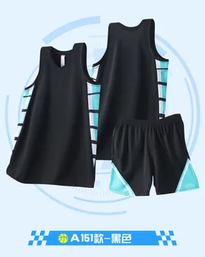 Custom Basketball Jersey DD2632A151 – Black / Light Blue / White