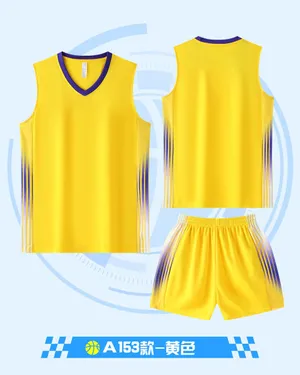 Custom Basketball Jersey DD2632A153 – Yellow / Purple