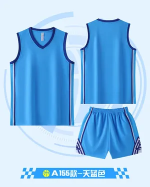 Custom Basketball Jersey DD2632A155 – Light Blue / Navy / White