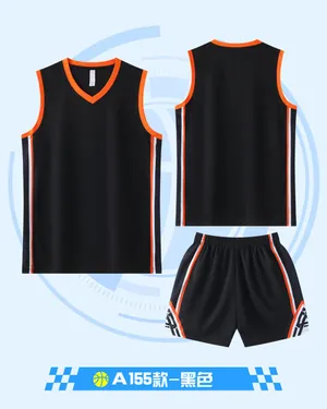 Custom Basketball Jersey DD2632A155 – Black / Orange / White