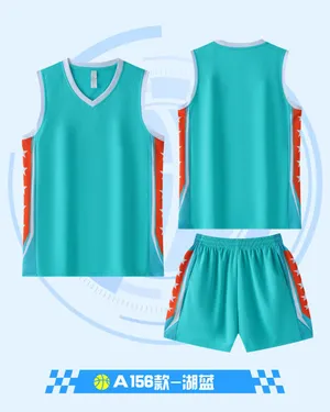 Custom Basketball Jersey DD2632A156 – Light Blue / Orange / White