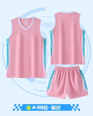 Custom Basketball Jersey DD2632A156 – Pink / Light Blue / White