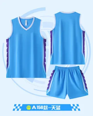 Custom Basketball Jersey DD2632A156 – Light Blue / Purple / White