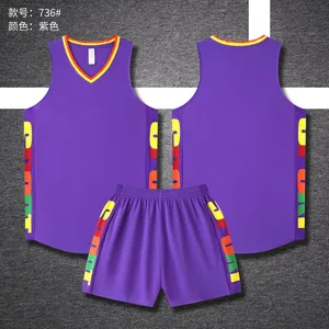 Custom Basketball Jersey FG2834736 – Purple / Yellow / Orange